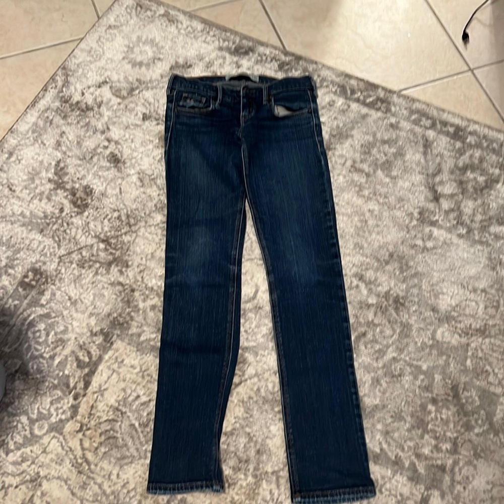 Used blue jeans
